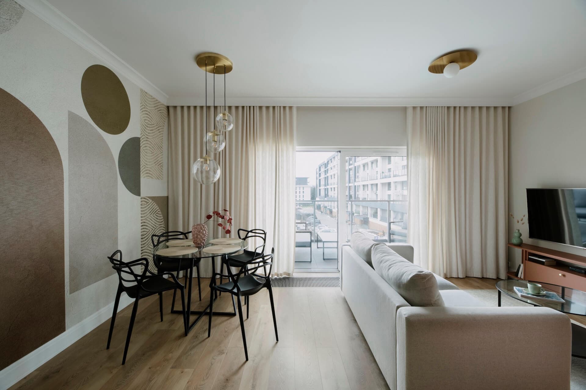 Apartment living area renovation in Sydney